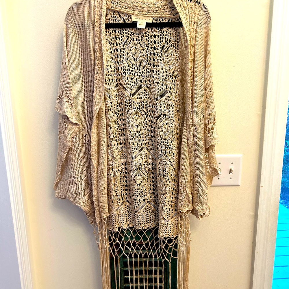 Boho crocheted sweater